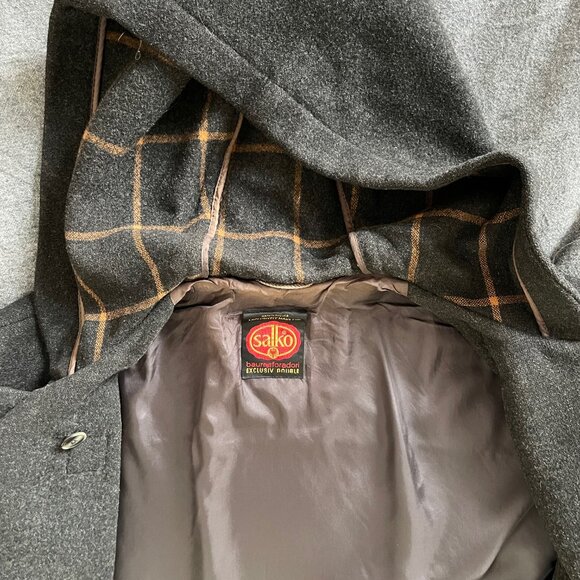 Vintage Loden Overcoat with Hood - Picture 11 of 12